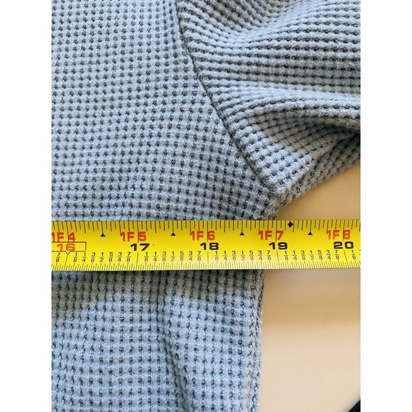 Jockey Womens Size Small Cropped V Neck Long Sleeve Waffle Knit Loungewear Top - Picture 5 of 6